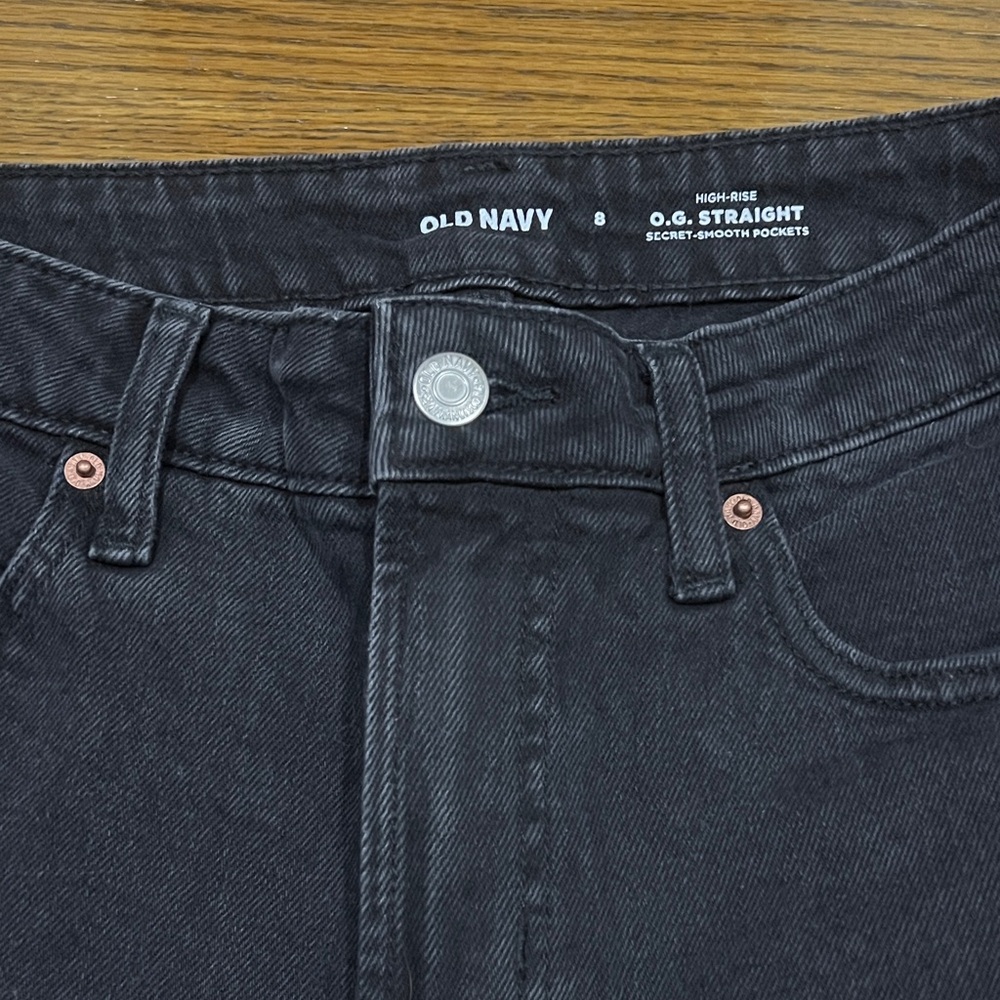 Old Navy Charcoa OG high rise jeans